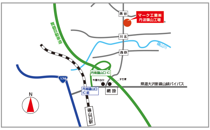 マーク工業㈱本社所在地MAP